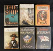 C S FORESTER: 13 titles: all 1st editions, pub Michael Joseph: THE CAPTAIN FROM CONNECTICUT, 1941,