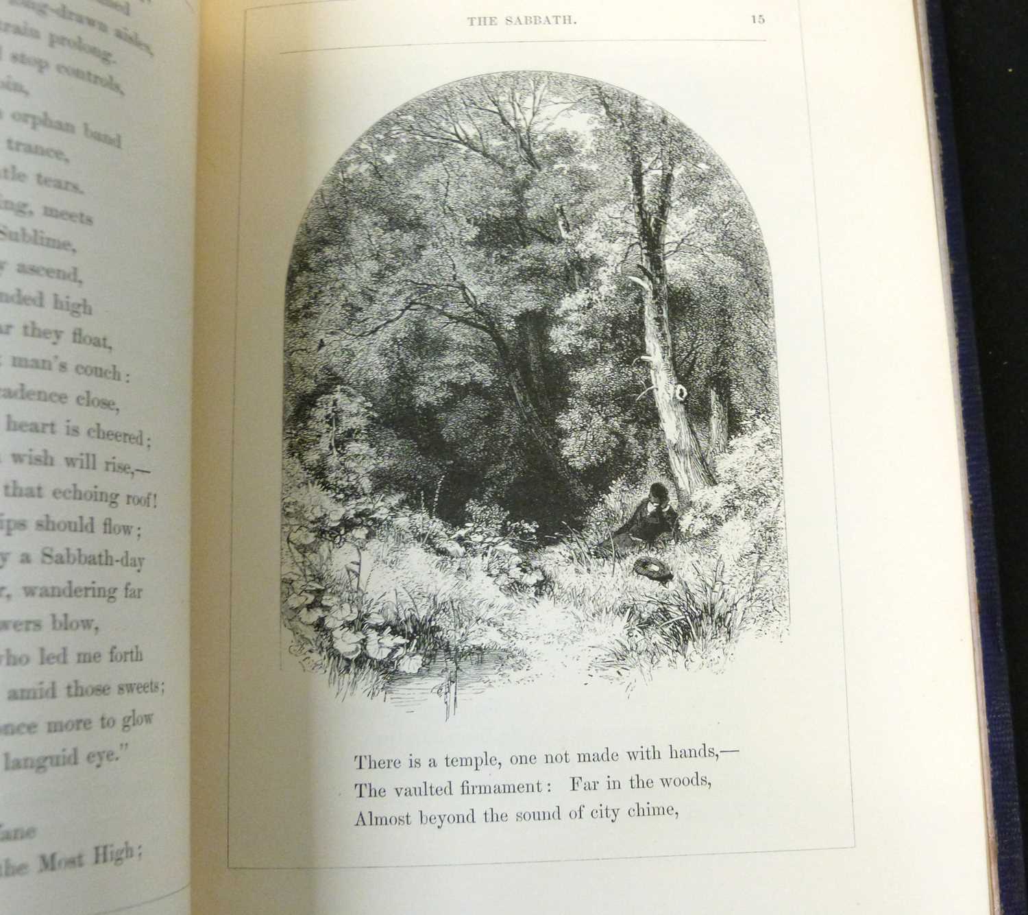 JAMES GRAHAME: THE SABBATH, SABBATH WALKS AND OTHER POEMS, ill Birket Foster, London, James - Image 4 of 4