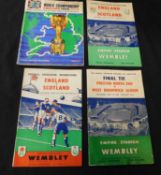 England v Scotland 1953 International soccer programme + Preston North End v West Bromwich Albion