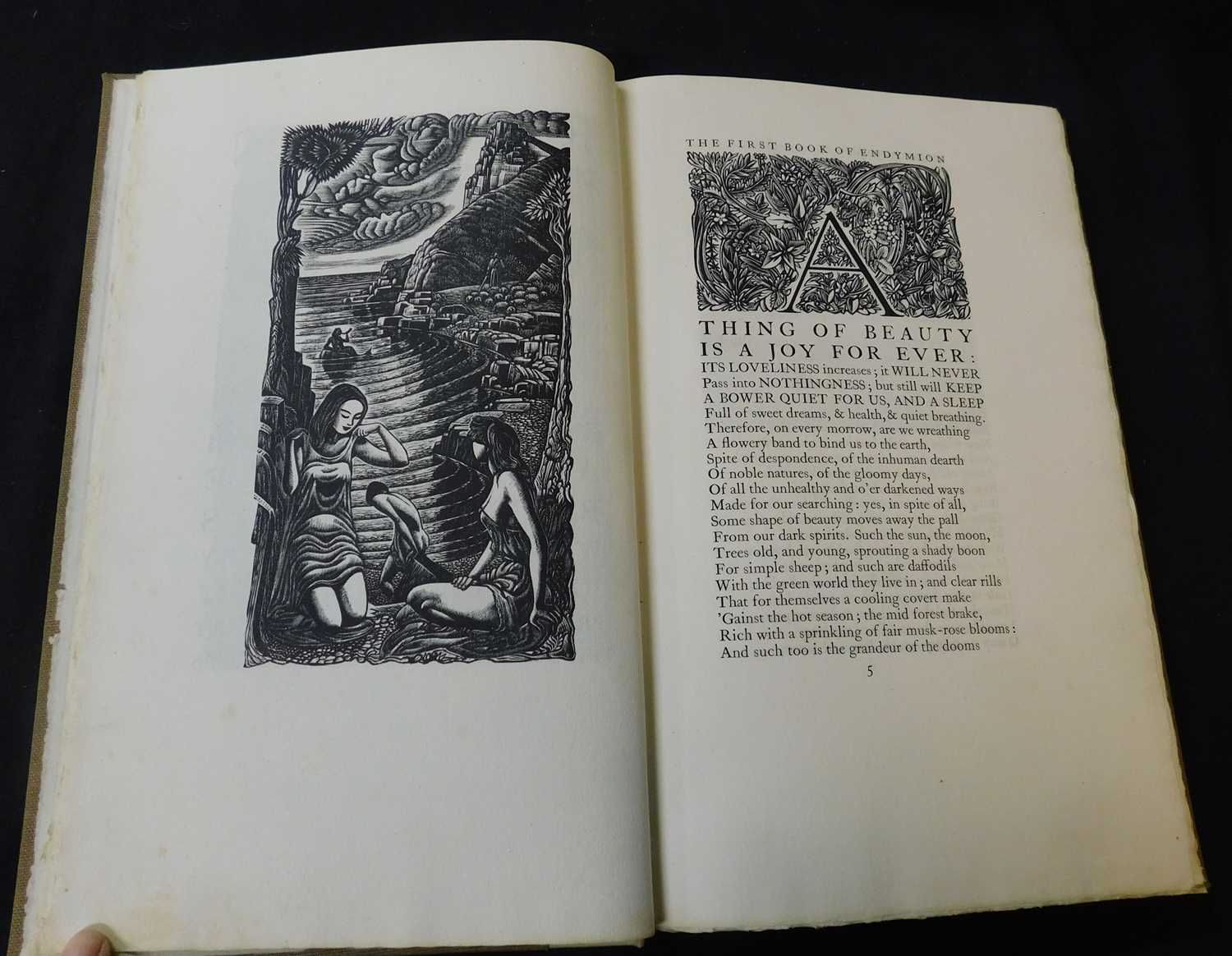 JOHN KEATS: ENDYMION, ill John Buckland-Wright, London, The Golden Cockerel Press, 1947, (500) (400)