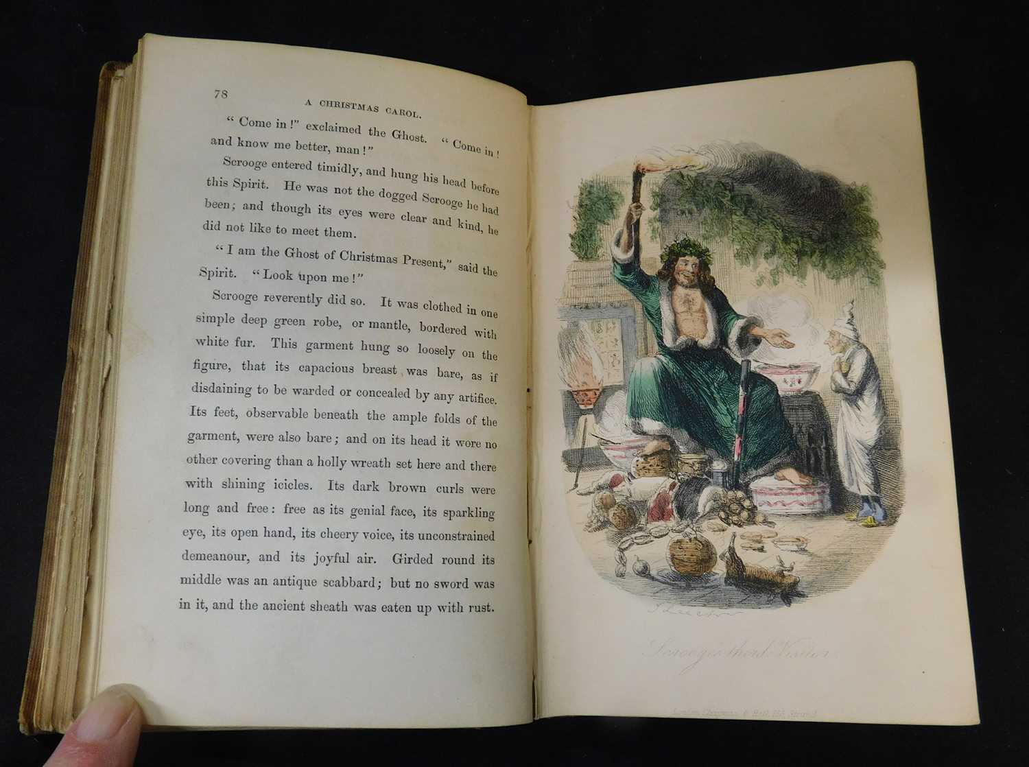 CHARLES DICKENS: A CHRISTMAS CAROL, ill John Leech, London, Chapman & Hall, 1843, 3rd edition, 4 - Image 4 of 4