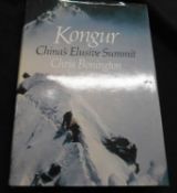 CHRIS BONINGTON: KONGUR, CHINA'S ILLUSIVE SUMMIT, London, Hodder & Stoughton, 1982, 1st edition,