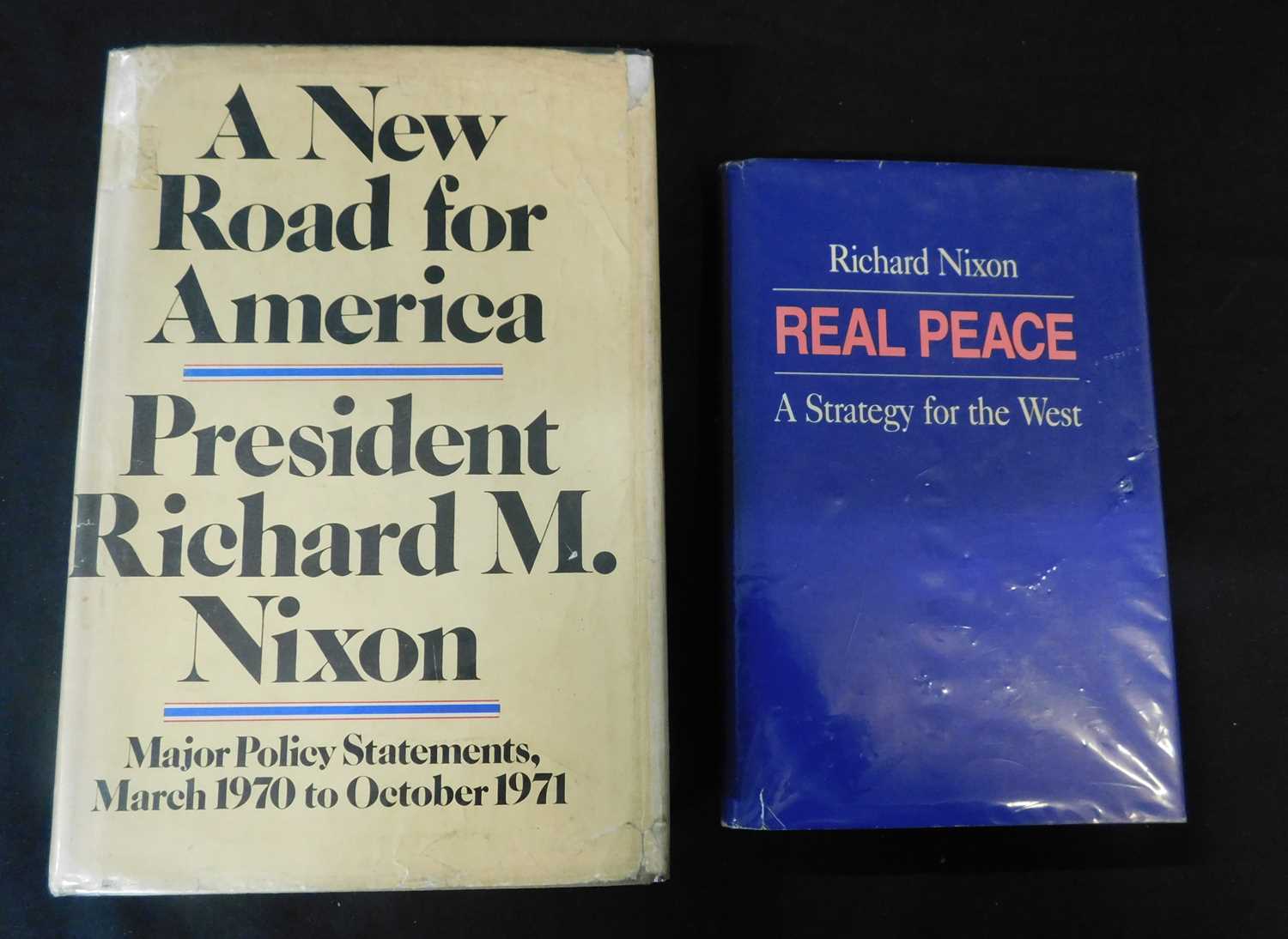 RICHARD M NIXON: 2 titles: A NEW ROAD FOR AMERICA, New York, Doubleday/Readers Digest, 1972, 1st