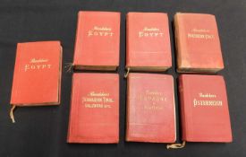 KARL BAEDEKER: 7 titles: EGYPT, 1902, 1914, 1929, 5th edition, 7th edition, 9 edition; SUDBAIERN