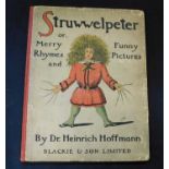 HEINRICH HOFFMAN: STRUWWELPETER, London, Blackie, circa 1900, faint pencil inscription on ffep 'This