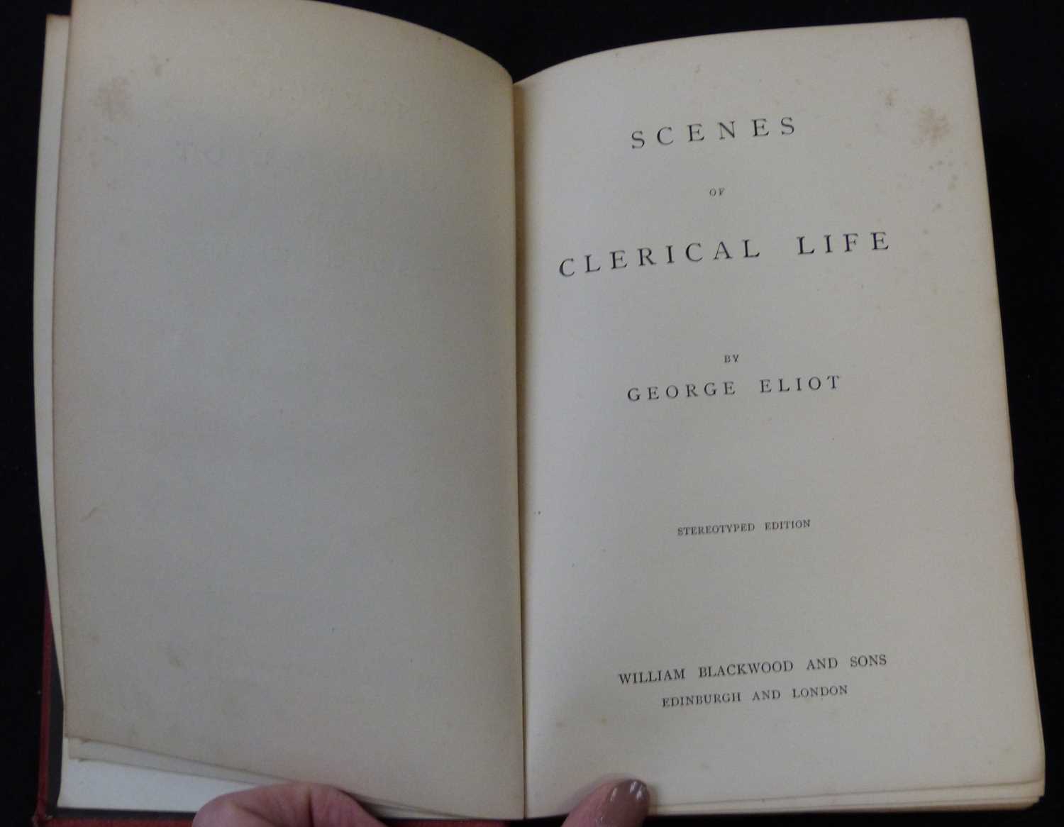 MARY ANNE EVANS "GEORGE ELIOT": SCENES OF CLERICAL LIFE, Edinburgh and London, circa 1885, - Image 2 of 4