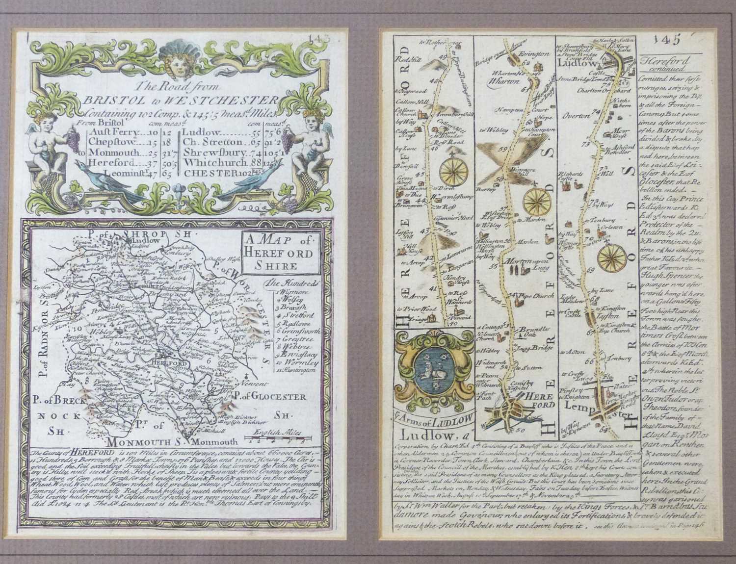 ROBERT MORDEN: SUFFOLK, engraved hand coloured map [1695], approx 360 x 420mm, framed and glazed - Image 3 of 4