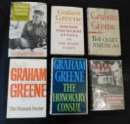 GRAHAM GREENE: 6 titles: THE THIRD MAN AND THE FALLEN IDOL, London, William Heinemann, 1950, 1st