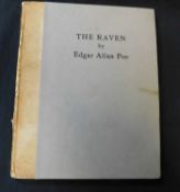 EDGAR ALLAN POE: THE RAVEN, ill T R R P, London, Gay & Bird, 1901, 1st edition, original parchment