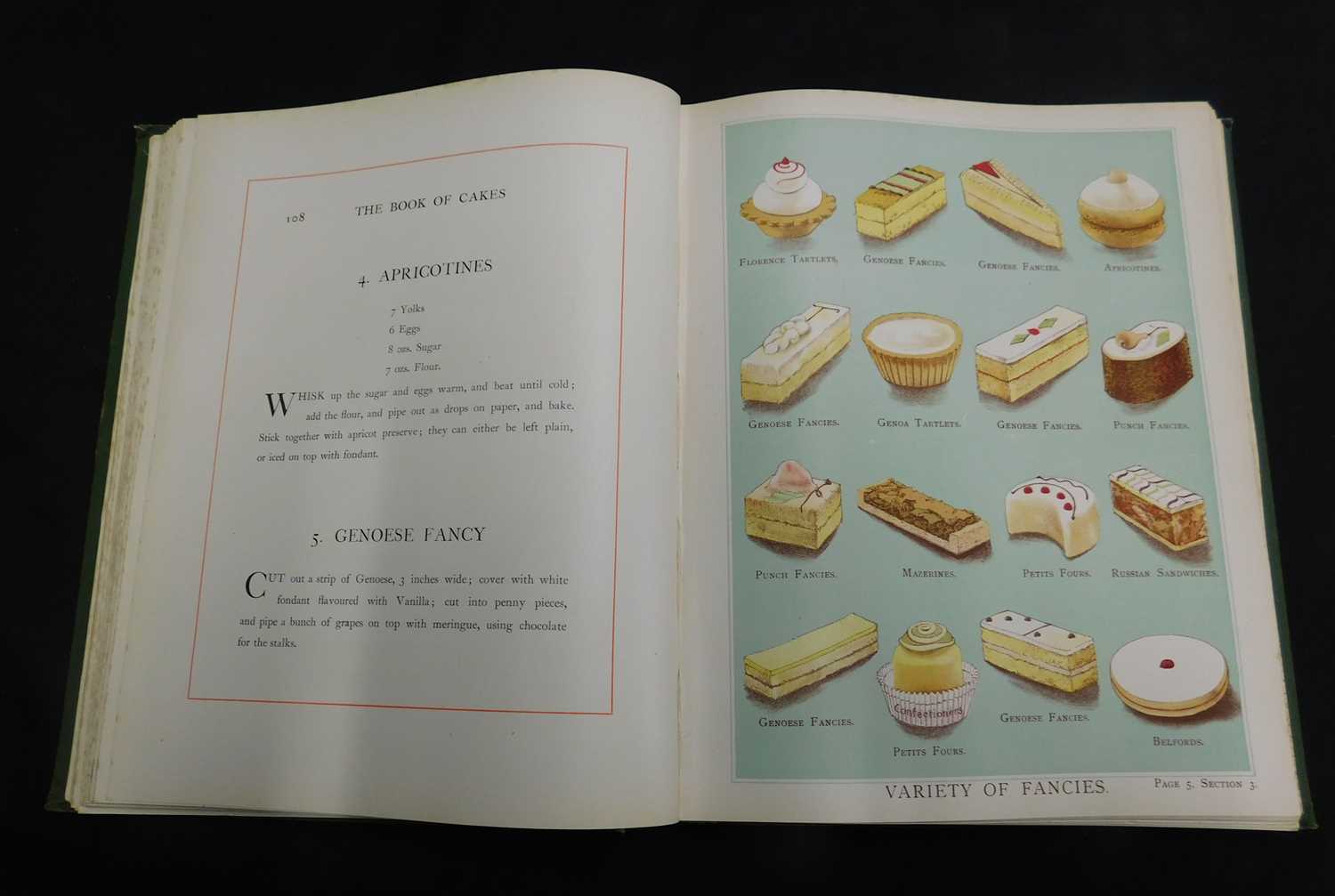 T PERCY LEWIS & A G BROMLEY: THE BOOK OF CAKES, London, Maclaren & Sons, [1903], 1st edition, 47 - Image 3 of 3