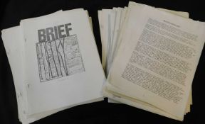 Box: BRIEF (THE DULWICH POETRY GROUP BROADSHEET), large quantity of issues 1970-76 including