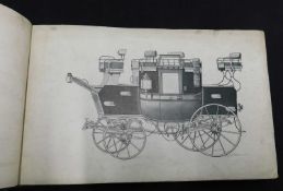 J & C COOPER: CARRIAGE DRAWINGS, (spine title) circa 1840-90, 125 litho designs for carriages etc,