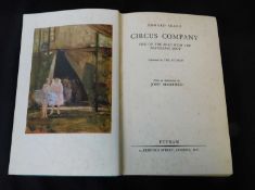 EDWARD SEAGO: CIRCUS COMPANY, LIFE ON THE ROAD WITH THE TRAVELLING SHOW, London, Putnam, 1933, 1st