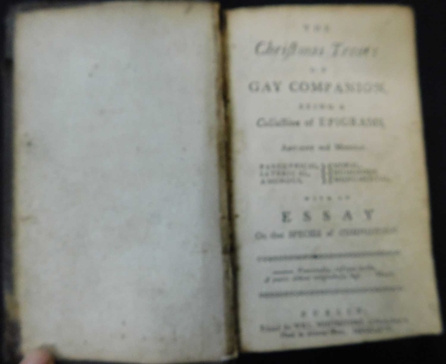 [RICHARD GRAVES] [ED]: [THE FESTOON] THE CHRISTMAS TREAT OR GAY COMPANION BEING A COLLECTION OF - Image 2 of 2