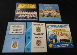 Leicester City v Tottenham Hotspur 1961 FA cup programme + Burnley v Tottenham Hotspur 1962 FA cup