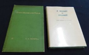 JOHN SAPWELL: A HISTORY OF AYLSHAM, Norwich, Rigby Printing Co, 1960, 1st edition, original cloth,