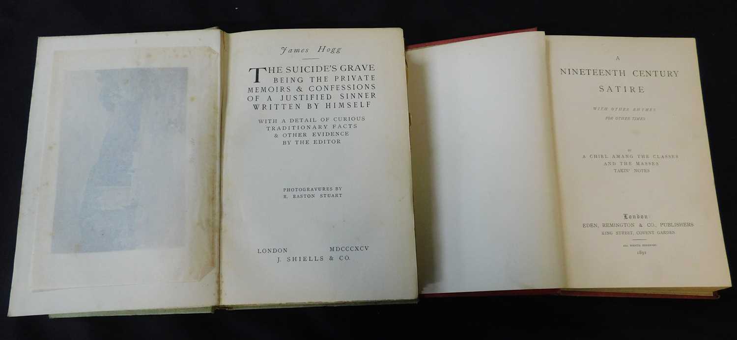 JAMES HOGG: THE SUICIDES GRAVE, BEING THE PRIVATE MEMOIRS AND CONFESSIONS OF A JUSTIFIED SINNER, - Image 2 of 2