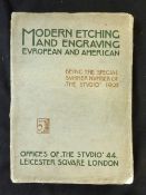 CHARLES HOLME (ED): MODERN ETCHING AND ENGRAVING, London, The Studio, 1902, 1st edition, 4to,