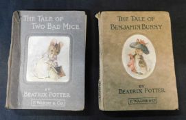 BEATRIX POTTER: 2 titles: THE TALE OF TWO BAD MICE, London and New York, Frederick Warne, 1904,