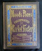 THOMAS HOOD: POEMS, ill Birket Foster, London, E Moxon Son & Co, 1872, large paper, 22 engraved