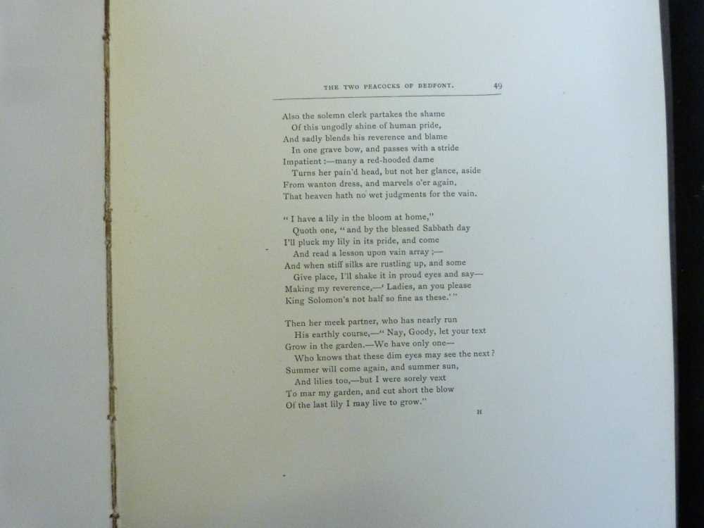 THOMAS HOOD: POEMS, ill Birket Foster, London, E Moxon Son & Co, 1872, large paper, 22 engraved - Image 3 of 3