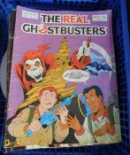 Two small crates: MARVEL COMICS comprising THE REAL GHOSTBUSTERS 1989-92, 50 assorted issues, THE