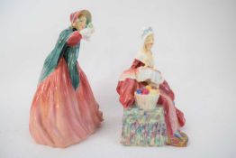 Doulton figure of a Lady Charmian and a figure of Penelope (head broken and re-stuck) (2)