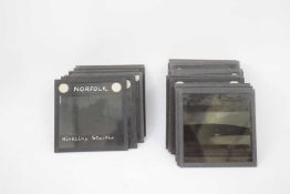 Collection of over 30 magic lantern slides, mainly views of Norfolk Broads including Hickling
