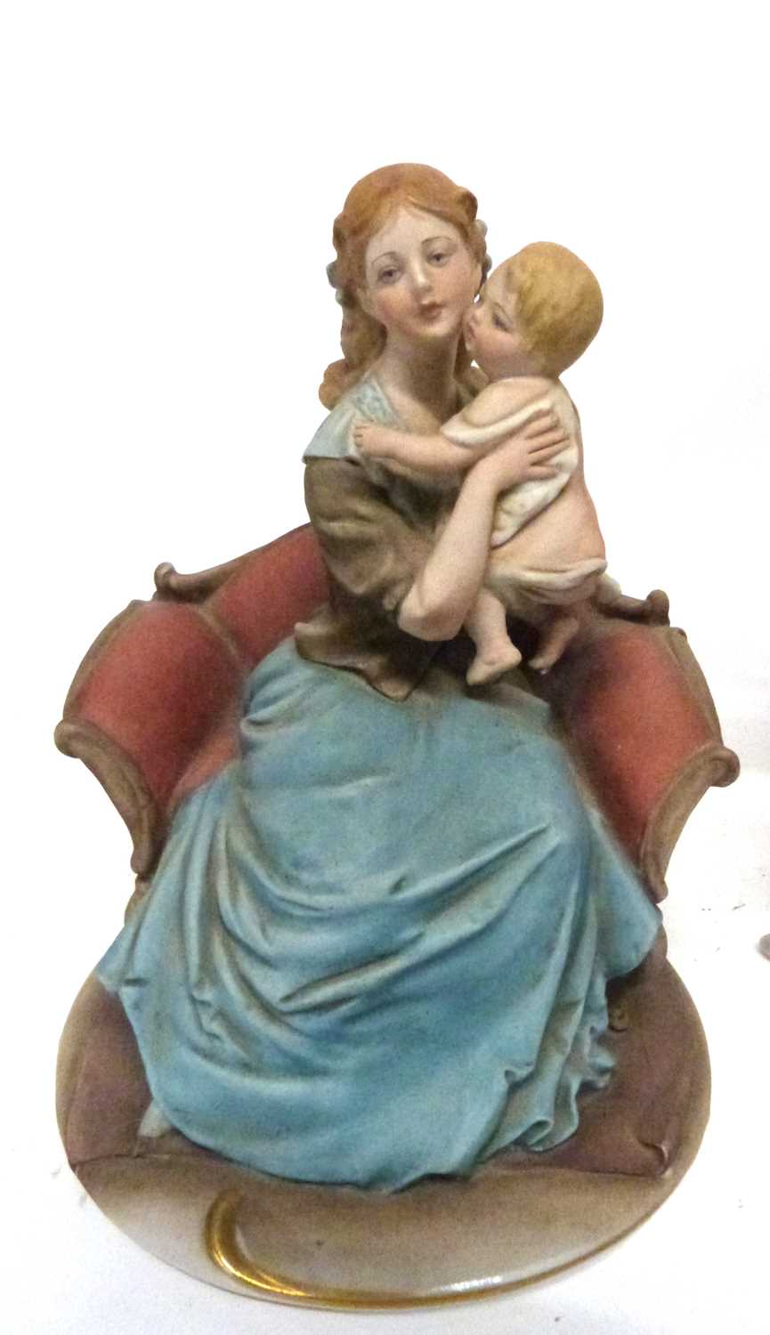 Lladro figure of a Japanese lady seated against a tree, 31cm high, together with a figure of a young - Bild 2 aus 4