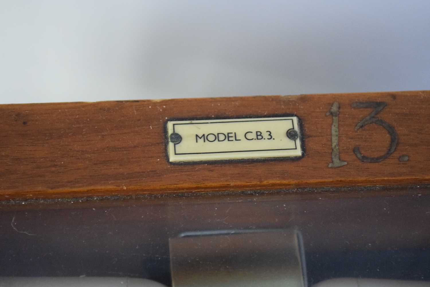 Cased chemists precision scales bearing label Stanton Instruments Ltd and marked to top Model CB3, - Image 3 of 3