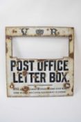 Enamel Victorian post office letter box