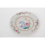 18th century Chinese porcelain famille rose plate, 23cm diamCondition report: Some wear and hairline