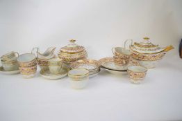 Quantity of early 19th century tea wares including tea pot, sucrier and cover, milk jug and cups and