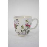 Bow coffee cup decorated in famille rose style