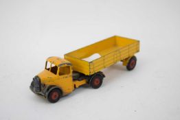 Dinky Supertoy Bedford lorry in yellow black, with Supertoy red hubs (worn, no box)