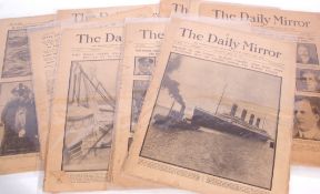 Quantity of Daily Mirror newspapers related to the Titanic sinking and enquiry (qty)