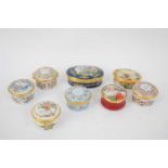 Small collection of Halcyon Days enamel boxes (8)