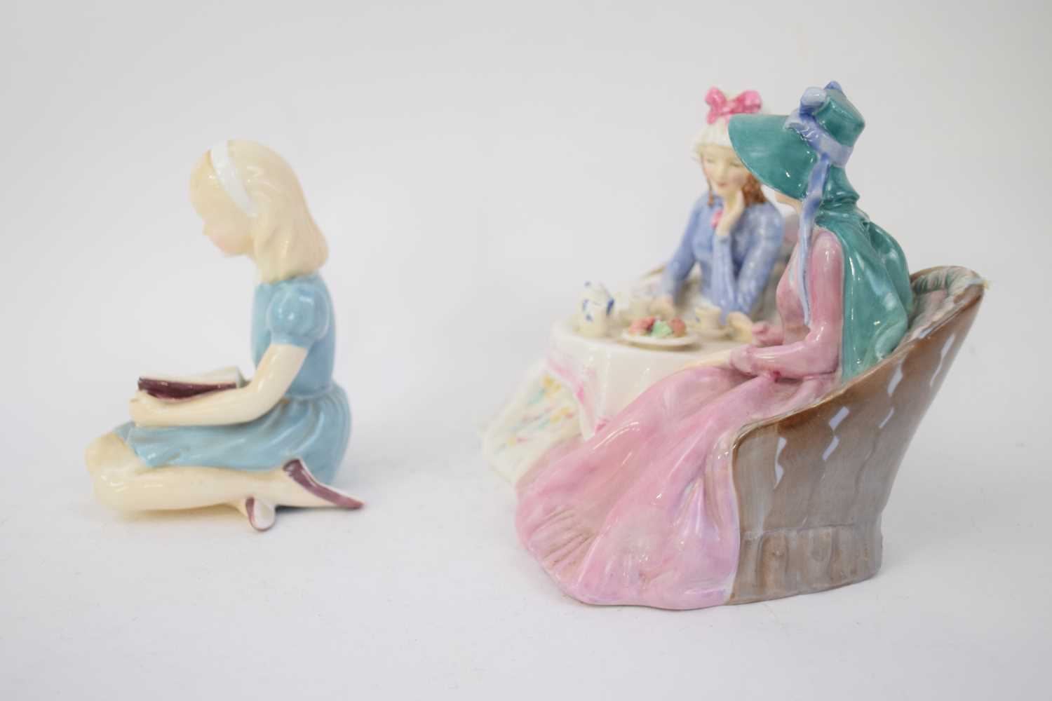 Royal Doulton figure of 'Afternoon Tea', HN1747, together with a further Royal Doulton figure of - Image 3 of 4