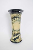Moorcroft vase with tube lined flowers by Rachel Bishop with artists signature to base and No 4 from