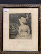 Pair of stipple engravings, after Reynolds, "Simplicity" and "The Age of Innocence".