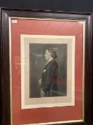 Portrait of Henry Irving, Barlow after Millais, signed by both artists.