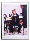 DAVID BOWIE The artist sat on a chair in conversation. Measures 37 by 27” Denis O’Regan is an