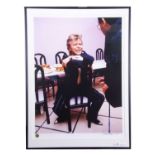 DAVID BOWIE The artist sat on a chair in conversation. Measures 37 by 27” Denis O’Regan is an