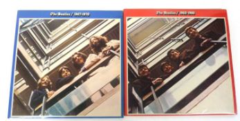 THE BEATLES 1962-1966 and 1967-1970. Two double-LPs (early issues PCS 7172 YEX 908 and PCS 7182