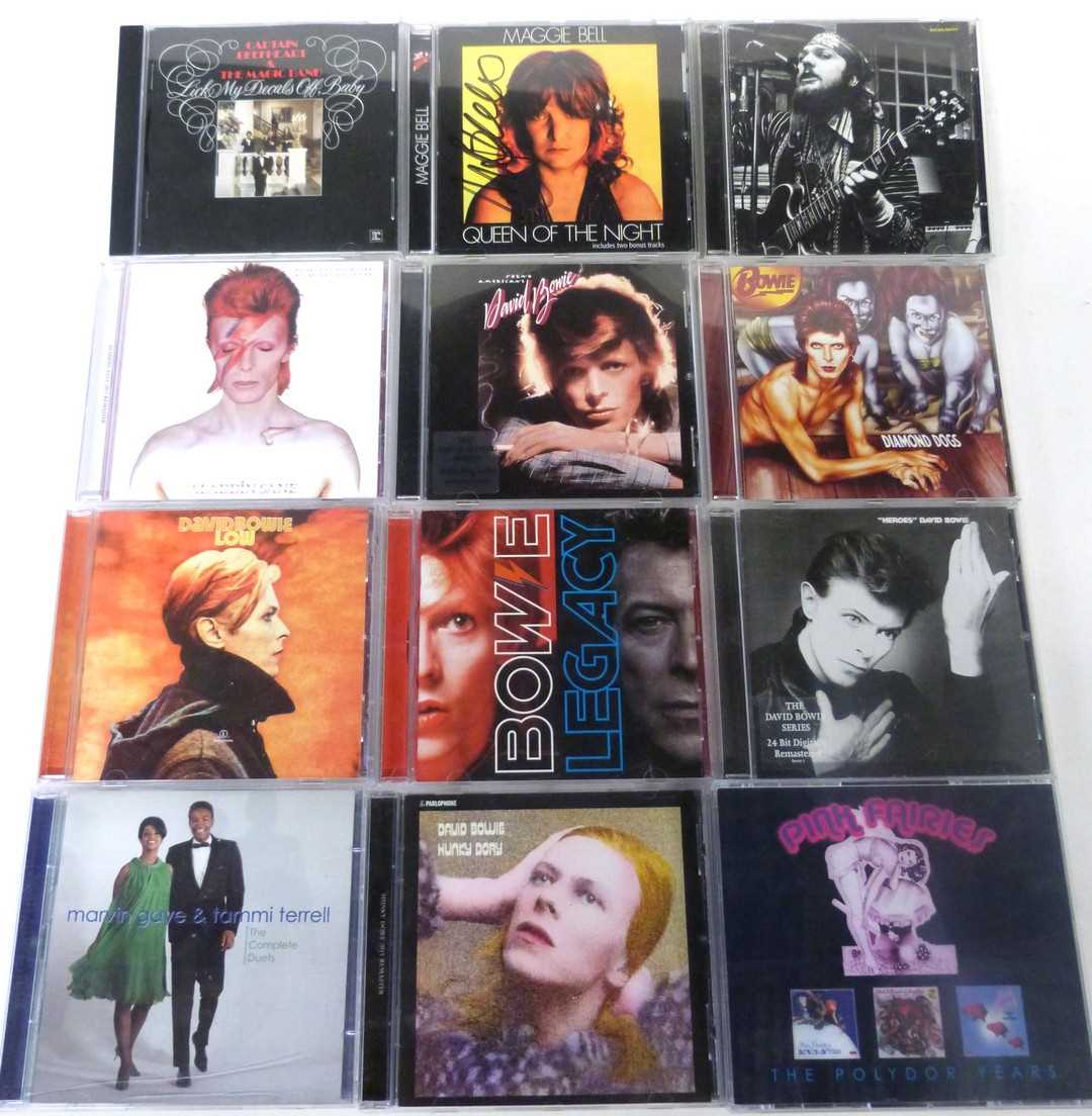A collection of CDs and box-sets to include David Bowie, Neil Young, Brian Eno, Robert Fripp, Ry