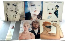 A small collection of 9 EURYTHMICS albums plus 2 Dave Stewart albums. (between G and VG+)