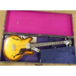 An original c.1964 GIBSON EPIPHONE ‘RIVOLI’ EBV232 bass guitar. As made popular by the beat groups