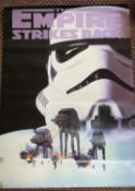 STAR WARS A small collection of 1990’s reproduction Star Wars posters including the Empire Strikes