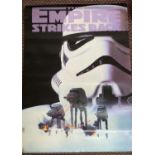 STAR WARS A small collection of 1990’s reproduction Star Wars posters including the Empire Strikes