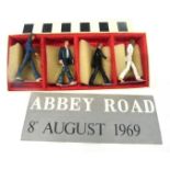 THE BEATLES Abbey Road Lead Figures. A 1999 UK set of four lead figures manufactured by the Little